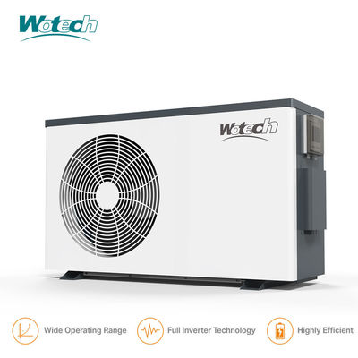 خرید گرمکن استخر شنا R32 21KW 380V اینورتر پمپ گرما منبع هوا با کنترل Wifi تولید آنلاین