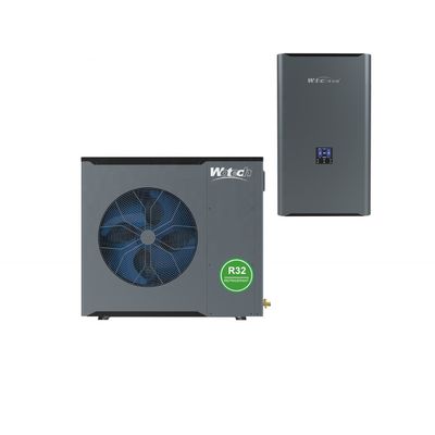 پمپ حرارتی 14kw R32 تک فاز اینورتر سیستم تقسیم شده برای خانه منبع هوا