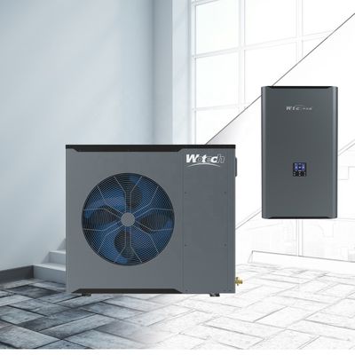 Split R32 A+++/A++ Euro Standard پمپ گرما منبع هوا DHW برای خانه Wotech 220V هلندی 12kw
