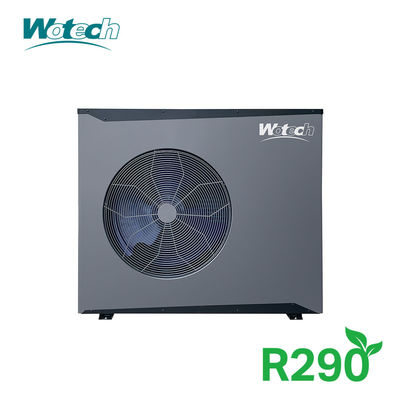 پمپ گرما الکتریکی هوا به آب DC اینورتر 9kw برای کربن پایین و ذوب در خانه پمپ گرما اکولوژیک