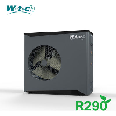 Wotech گواهینامه CE پمپ گرما منبع هوا 12kw R290 سه فاز اینورتر تک بلوک