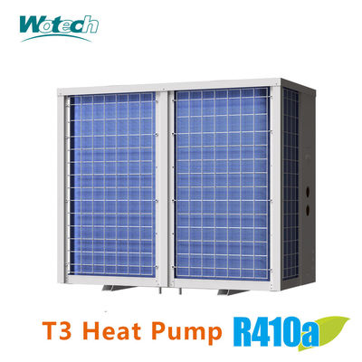 55kW T3 Temp. منطقه عمودی تخلیه تجاری R410a روشن / خاموش استخر گرمایش خنک کننده پمپ گرما